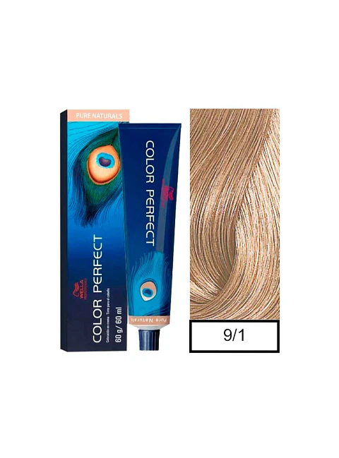 Wella Professionals Color Perfect 9/01 Rubio Extra Claro Ceniza 60g 