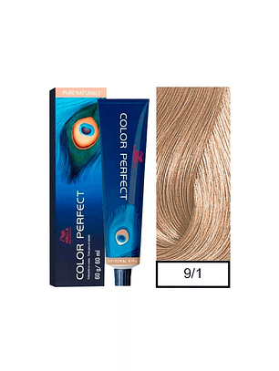 Wella Professionals Color Perfect 9/01 Rubio Extra Claro Ceniza 60g 
