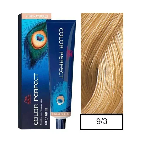 Wella Professionals Color Perfect 9/03 Rubio Extra Claro Dorado 60g 