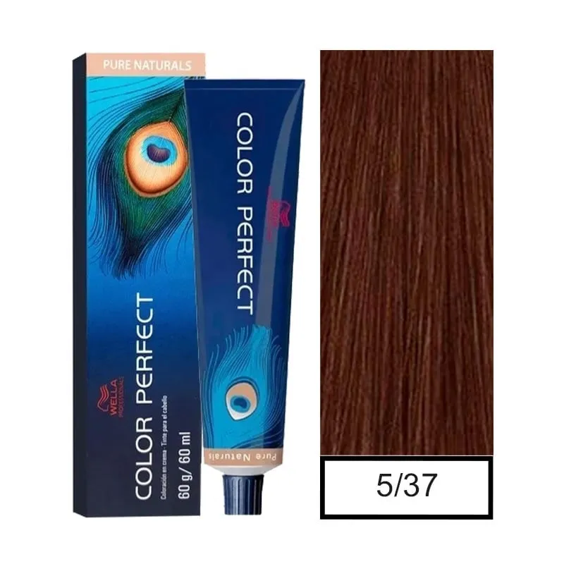 Wella Professionals Color Perfect 5/37 Castaño Claro Dorado Marrón 60g  1