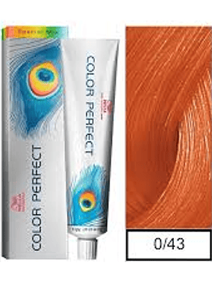 Wella Professionals Color Perfect 0/43 Rojo Dorado Intenso 60g 