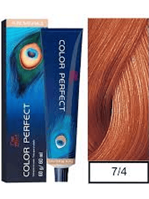 Wella Professionals Color Perfect 7/4 Rubio Mediano Rojo 60g 