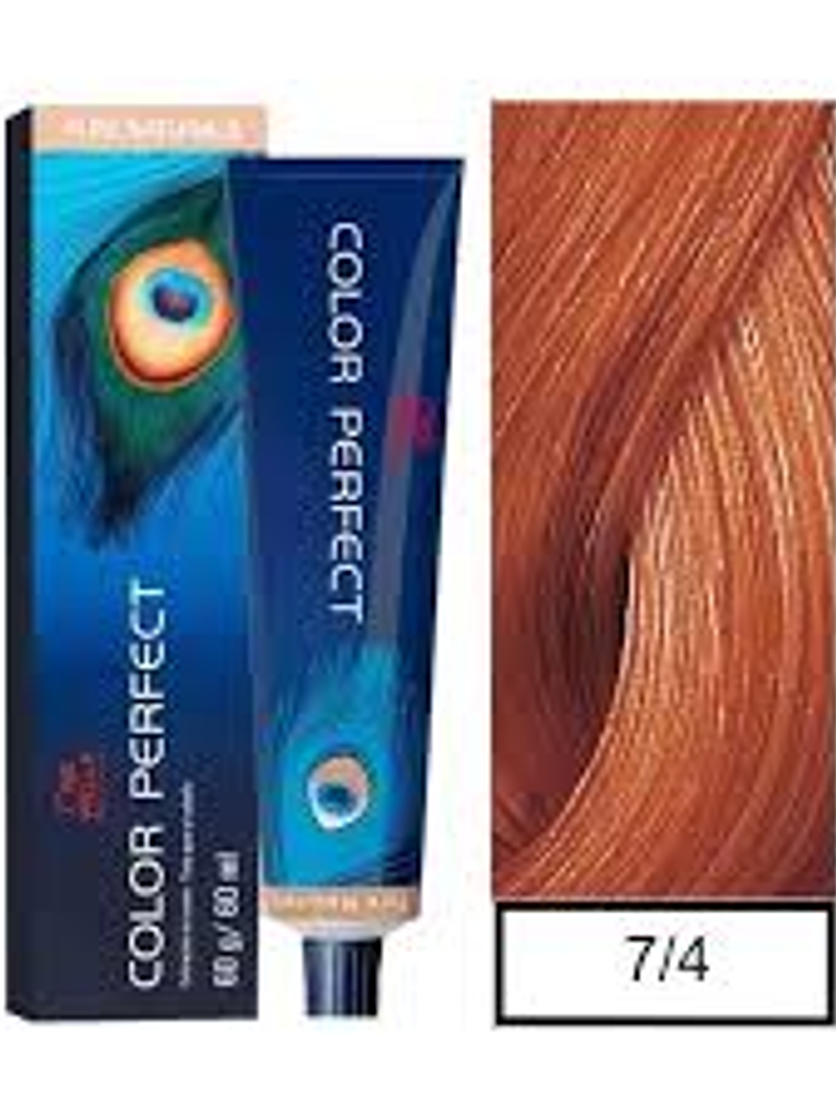 Wella Professionals Color Perfect 7/4 Rubio Mediano Rojo 60g  1