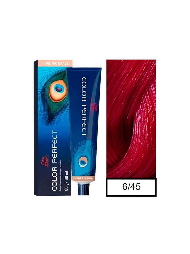 Wella Professionals Color Perfect 6/45 Rubio Oscuro Rojo Caoba 60g  1