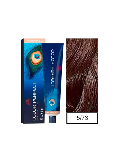 Wella Professionals Color Perfect 5/73 Castaño Claro Marrón Dorado 60g 