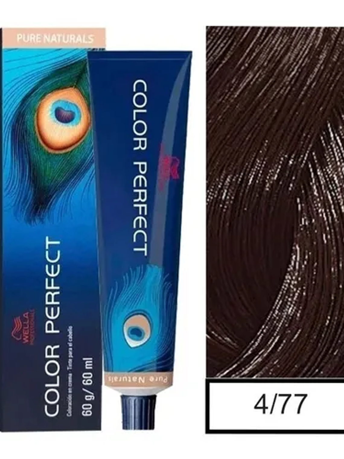 Wella Professionals Color Perfect 4/77 Castaño Mediano Marrón Intenso 60g  1