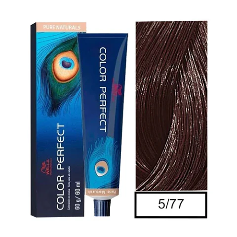 Wella Professionals Color Perfect 5/77 Castaño Claro Marrón Intenso 60g 