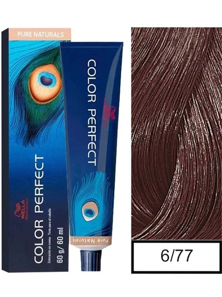 Wella Professionals Color Perfect 6/77 Rubio Oscuro Marrón Intenso 60g  1