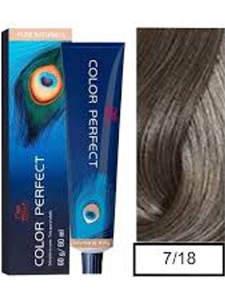 Wella Professionals Color Perfect 7/18 Rubio Mediano Ceniza Perla 60g  1