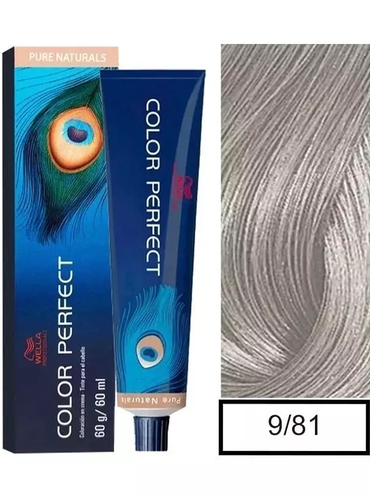 Wella Professionals Color Perfect 9/81 Rubio Extra Claro Perla Ceniza 60g  1