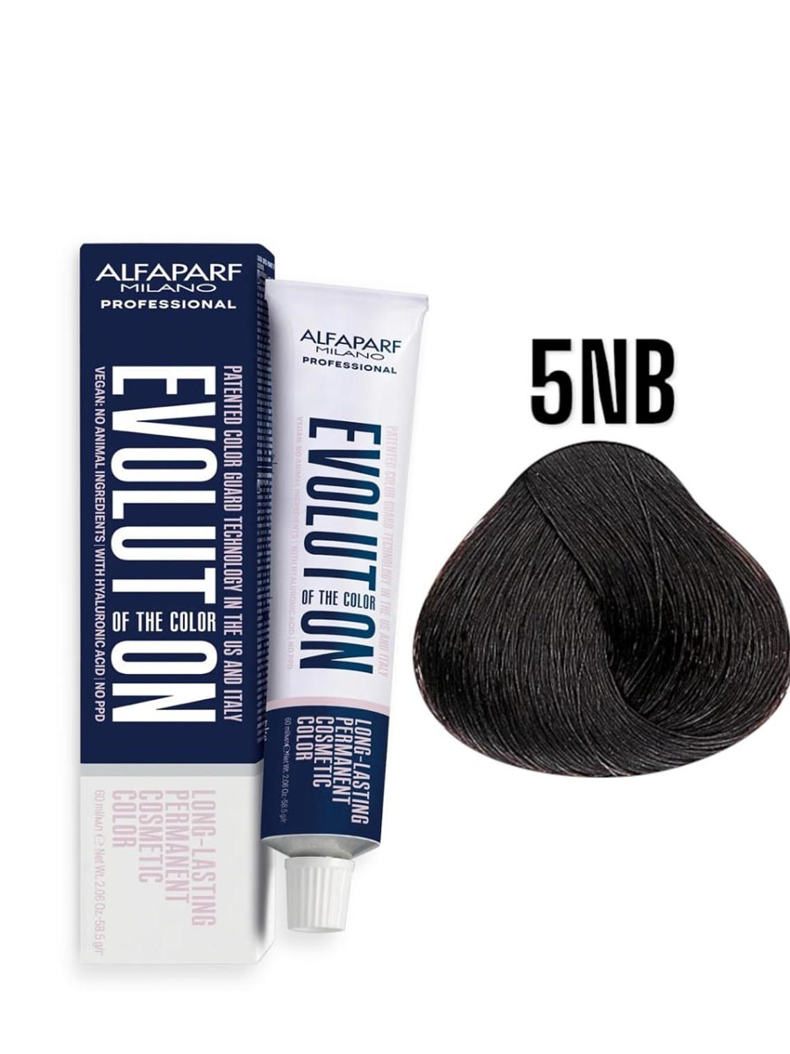 Alfaparf Evolution 5NB Castaño Claro Warm Naturals 60ml 1