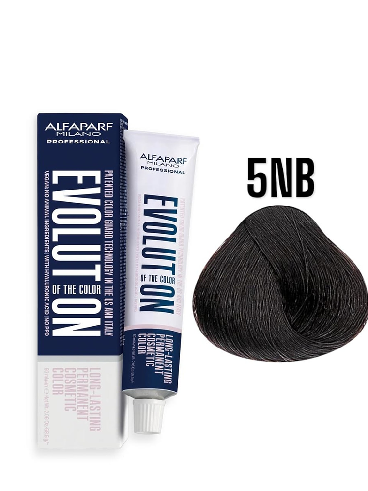 Alfaparf Evolution 5NB Castaño Claro Warm Naturals 60ml 1
