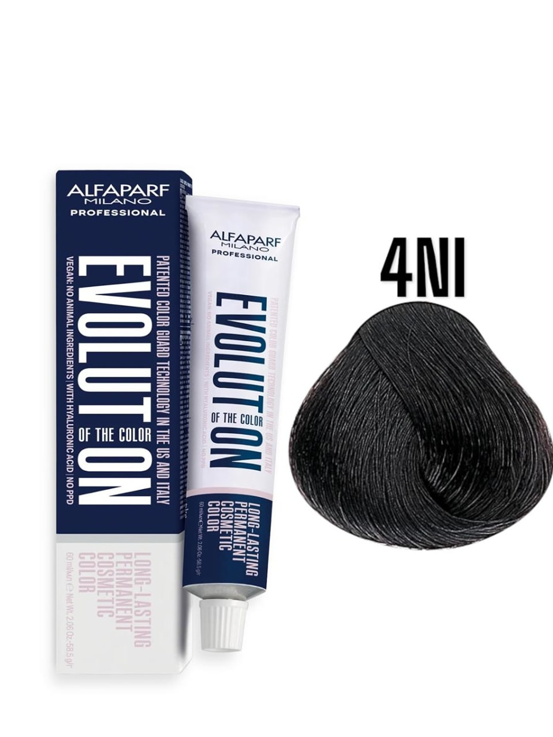 Alfaparf Evolution 4NI Castaño Medio Intenso Intense Naturals 60ml 1