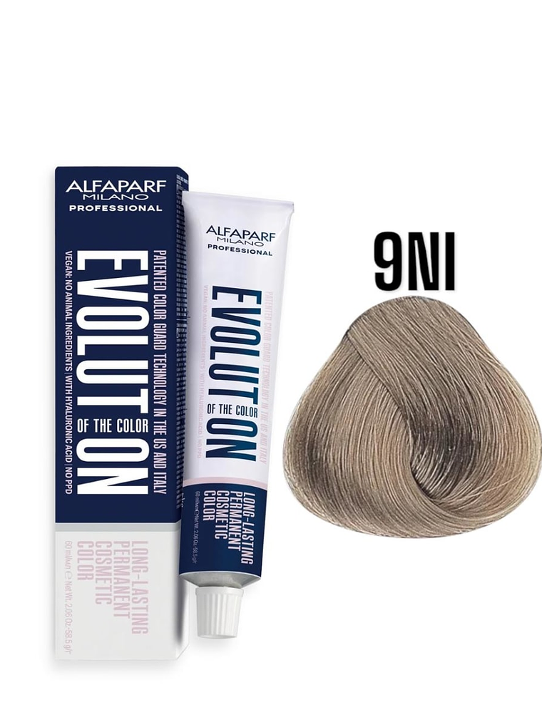 Alfaparf Evolution 9NI Rubio Clarísimo Intenso Intense Naturals 60ml 1