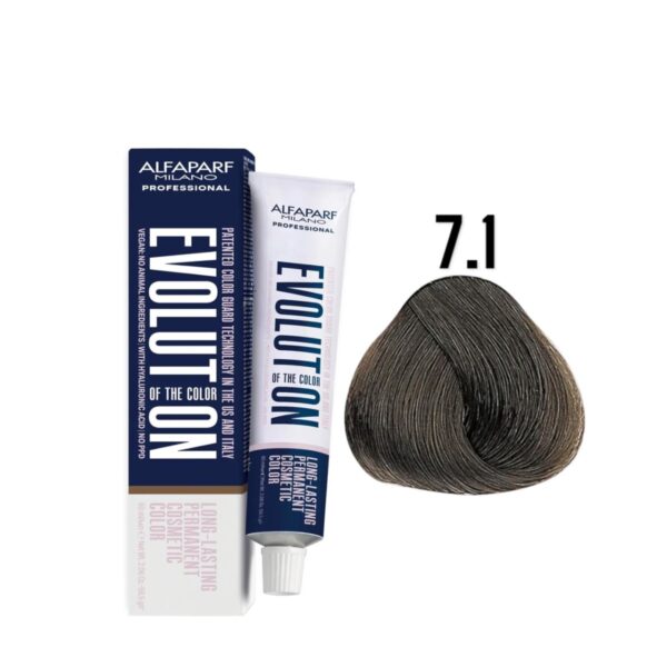Alfaparf Evolution 7.1 Rubio Medio Ceniza Ash 60ml 1