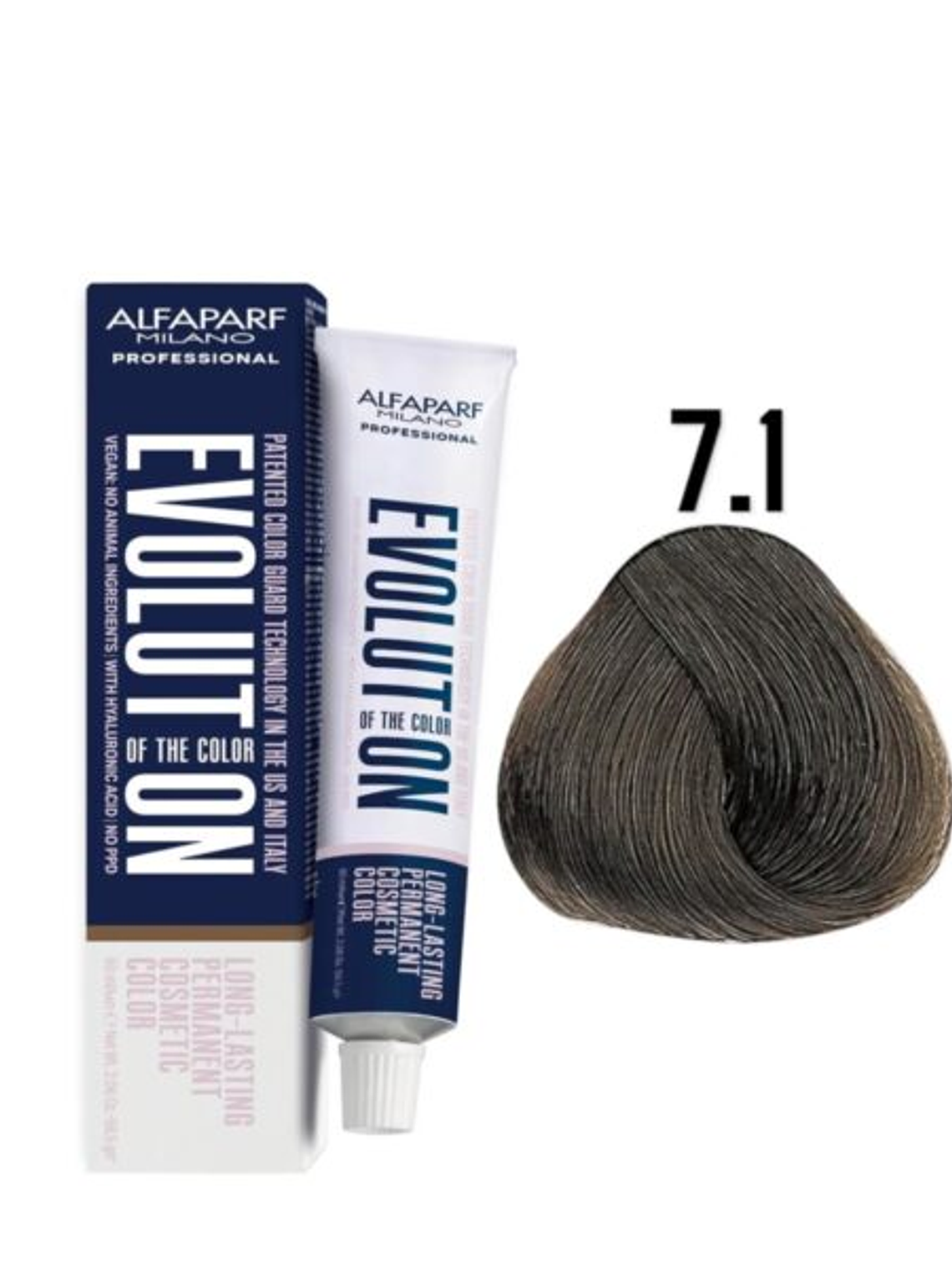 Alfaparf Evolution 7.1 Rubio Medio Ceniza Ash 60ml 1