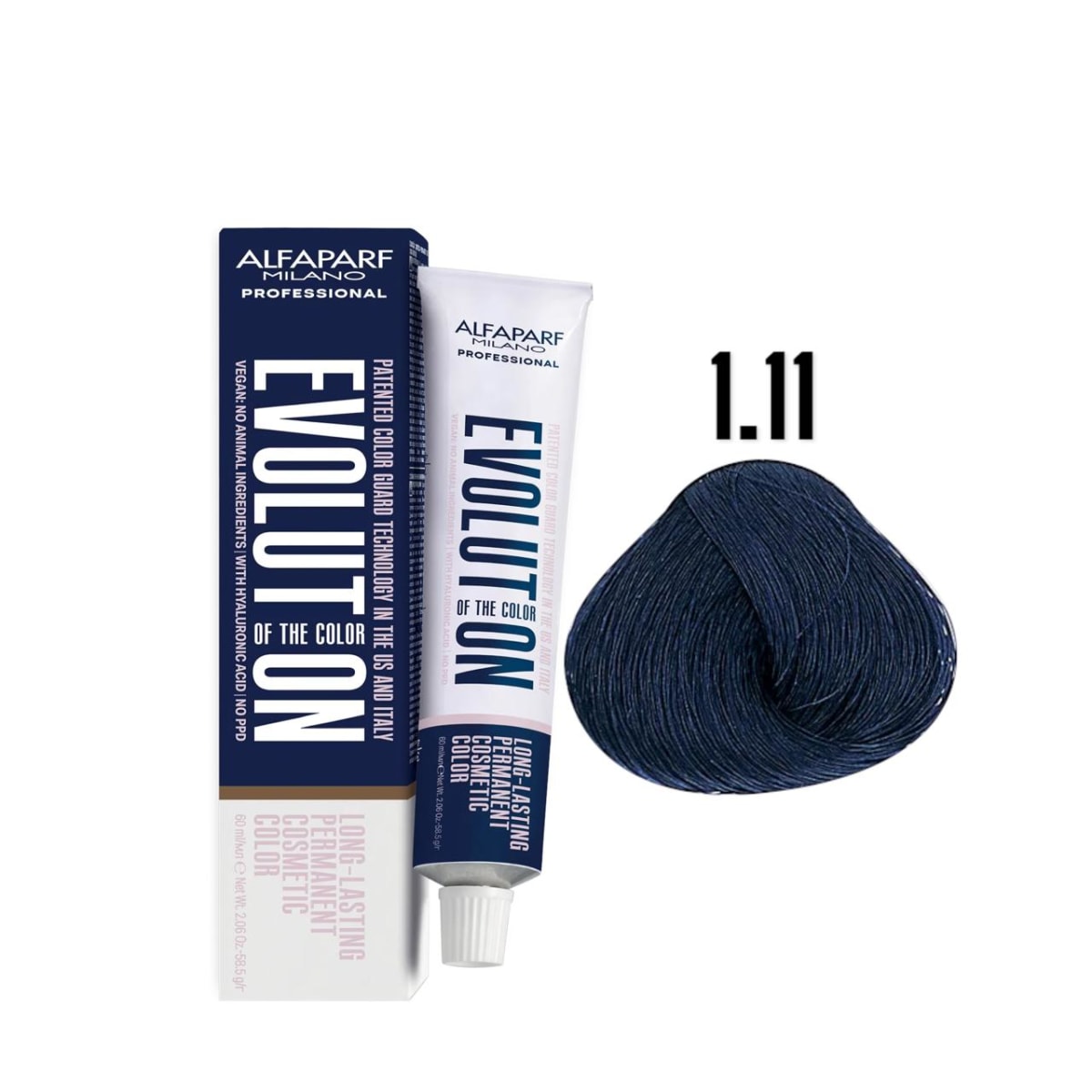 Alfaparf Evolution 1.11 Negro Azul Ash 60ml 1