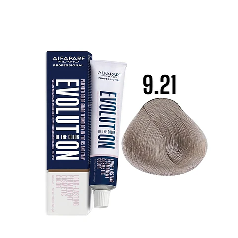 Alfaparf Evolution 9.21 Rubio Clarísimo Irisado Ceniza Violet 60ml