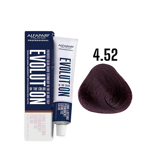 Alfaparf Evolution 4.52 Castaño Medio Caoba Irisado Mogano 60ml