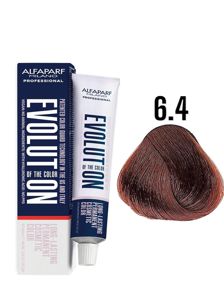 Alfaparf Evolution 6.4 Rubio Oscuro Cobre Copper 60ml 1