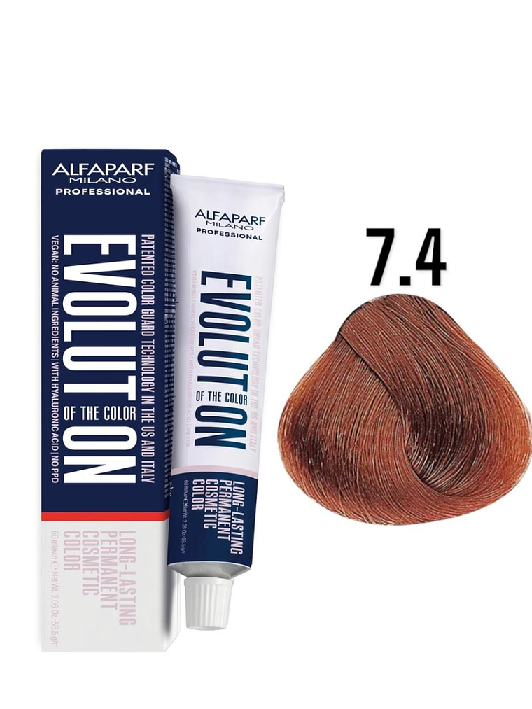 Alfaparf Evolution 7.4 Rubio Medio Cobre Copper 60ml 1