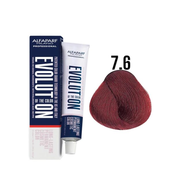 Alfaparf Evolution 7.6 Rubio Medio Rojo Cover Reds 60ml 1