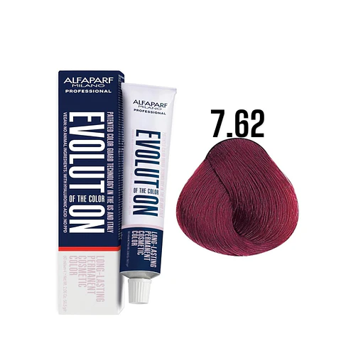 Alfaparf Evolution 7.62 Rubio Medio Rojo Irisado Reds 60ml