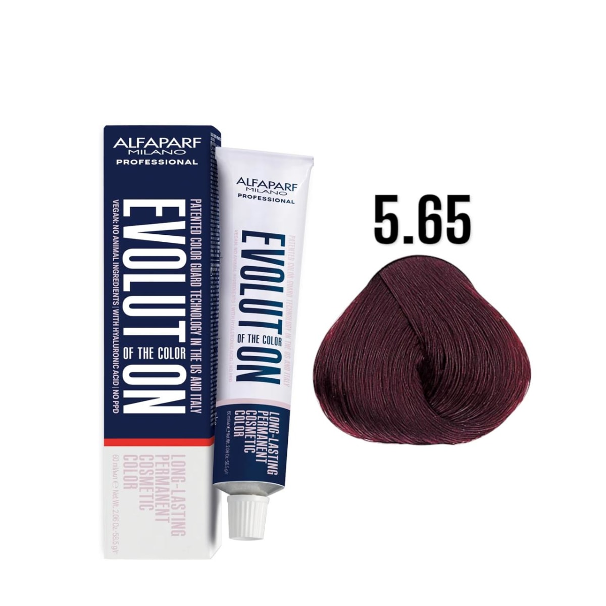 Alfaparf Evolution 5.65 Castaño Claro Rojo Caoba Reds 60ml 1