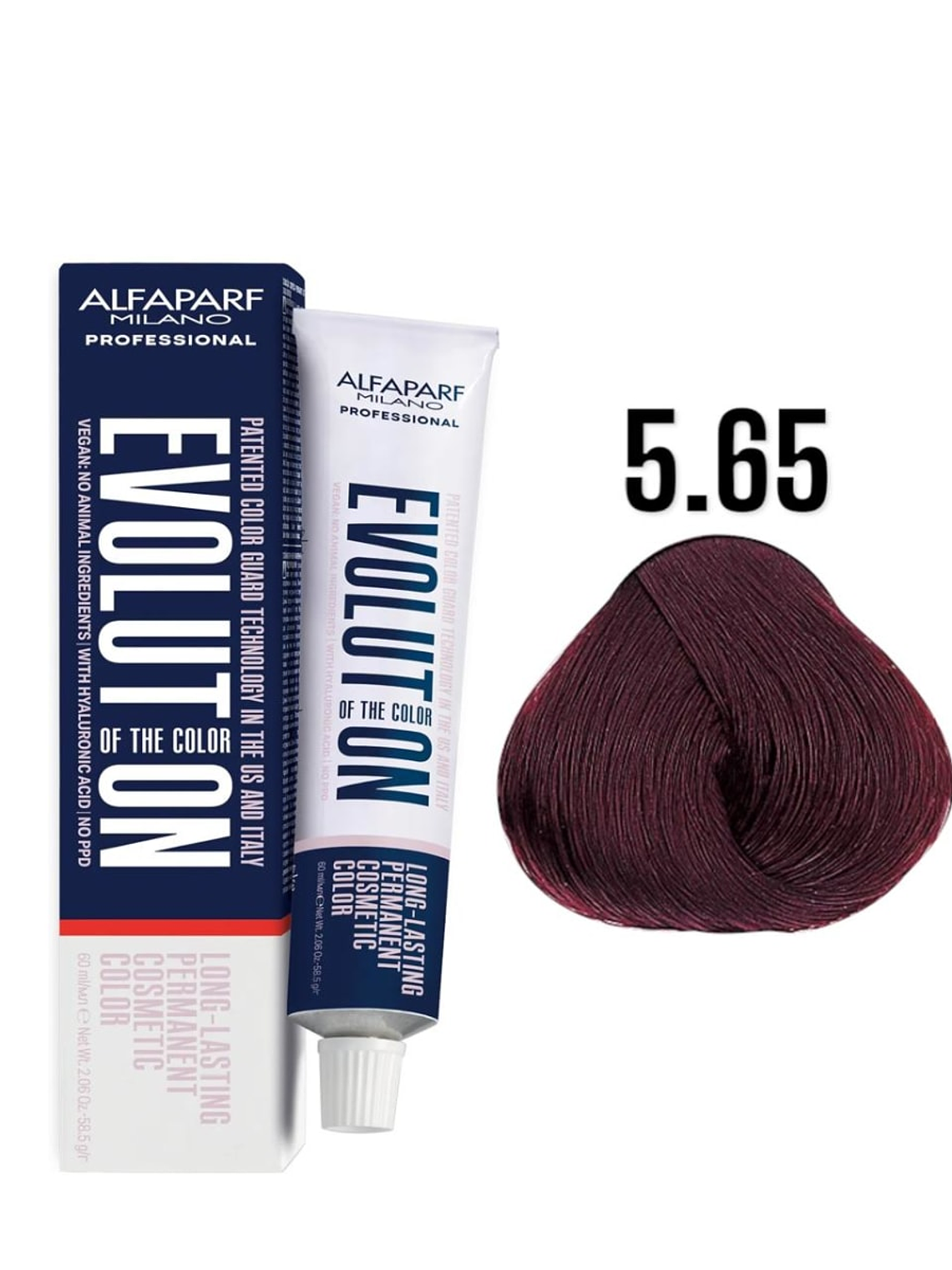 Alfaparf Evolution 5.65 Castaño Claro Rojo Caoba Reds 60ml 1