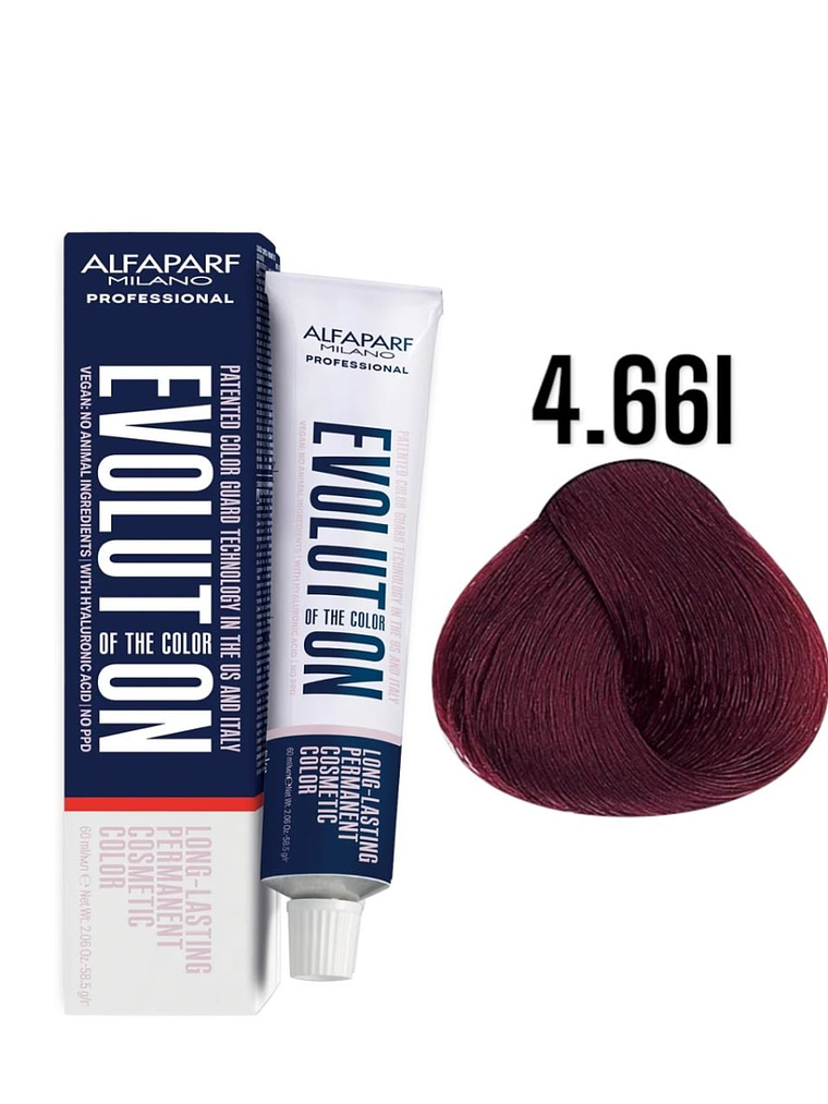 Alfaparf Evolution 4.66I Castaño Medio Rojo Intenso Pure Reds 60 ml 1