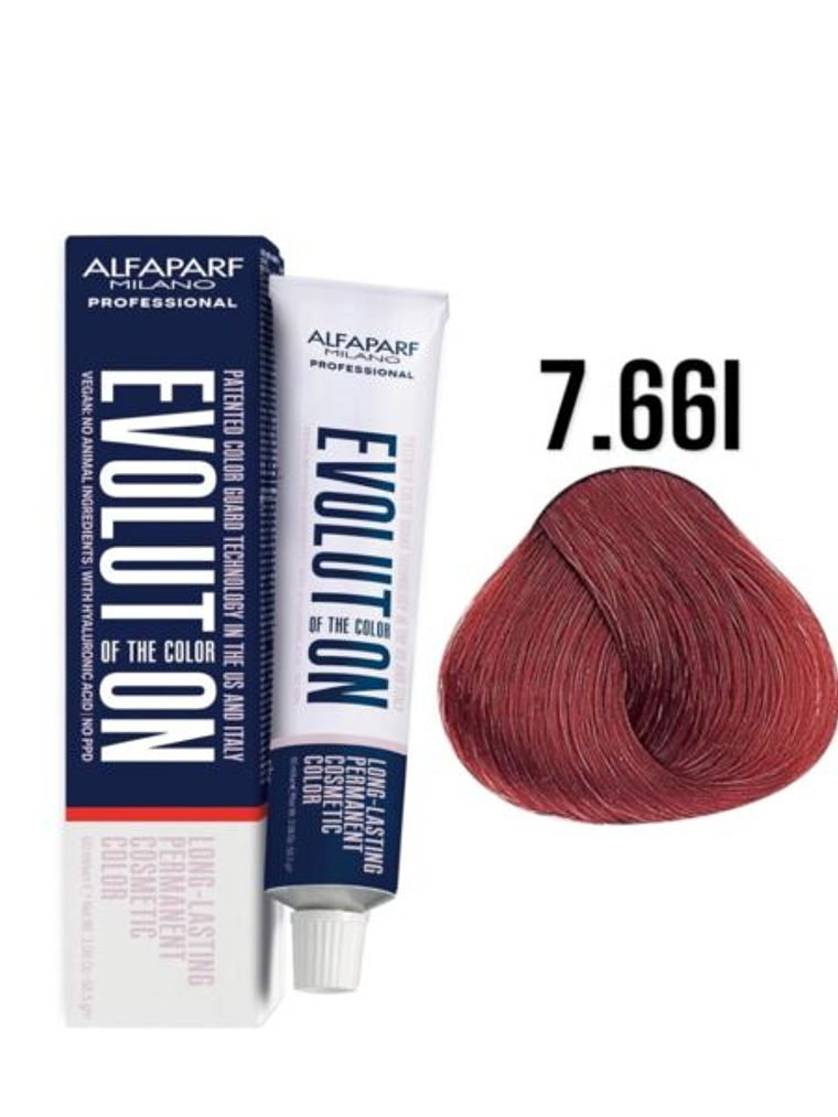 Alfaparf Evolution 7.66I Rubio Medio Rojo Intenso Pure Reds 60 ml 1