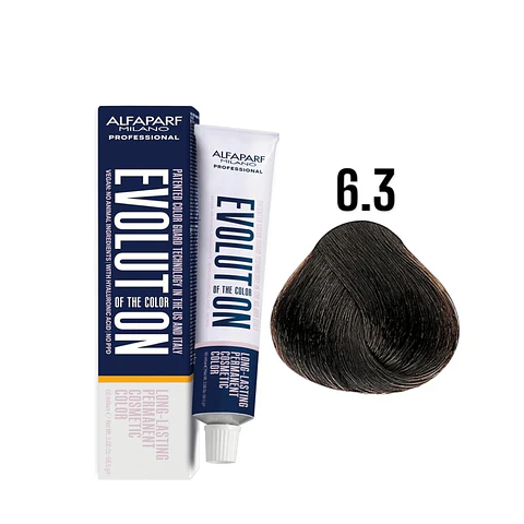 Alfaparf Evolution 6.3 Rubio Oscuro Dorado Gold 60 ml
