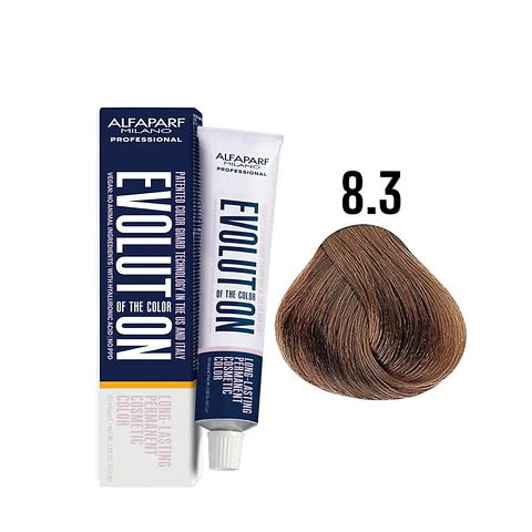 Alfaparf Evolution 8.3 Rubio Claro Dorado Gold 60 ml
