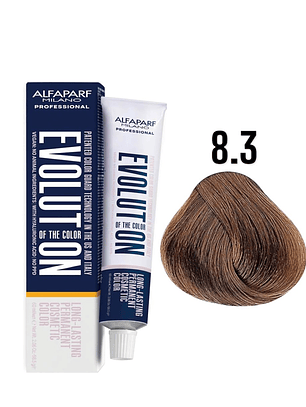Alfaparf Evolution 8.3 Rubio Claro Dorado Gold 60 ml