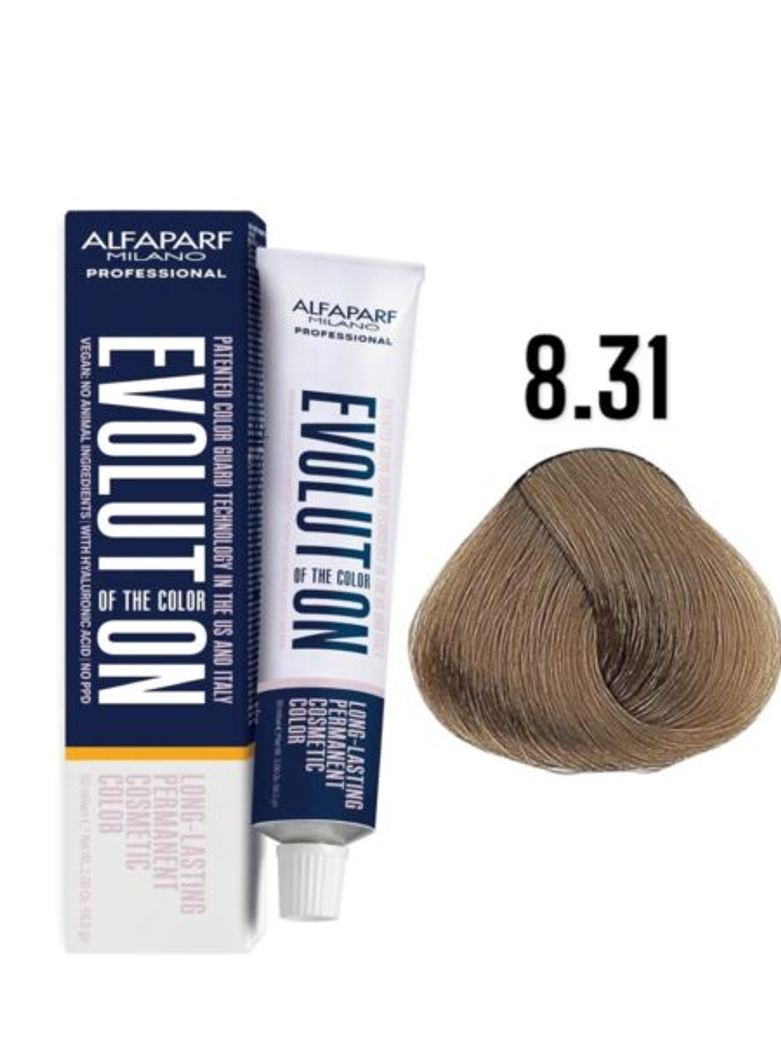Alfaparf Evolution 8.31 Rubio Claro Dorado Ceniza Beige 60 ml 1