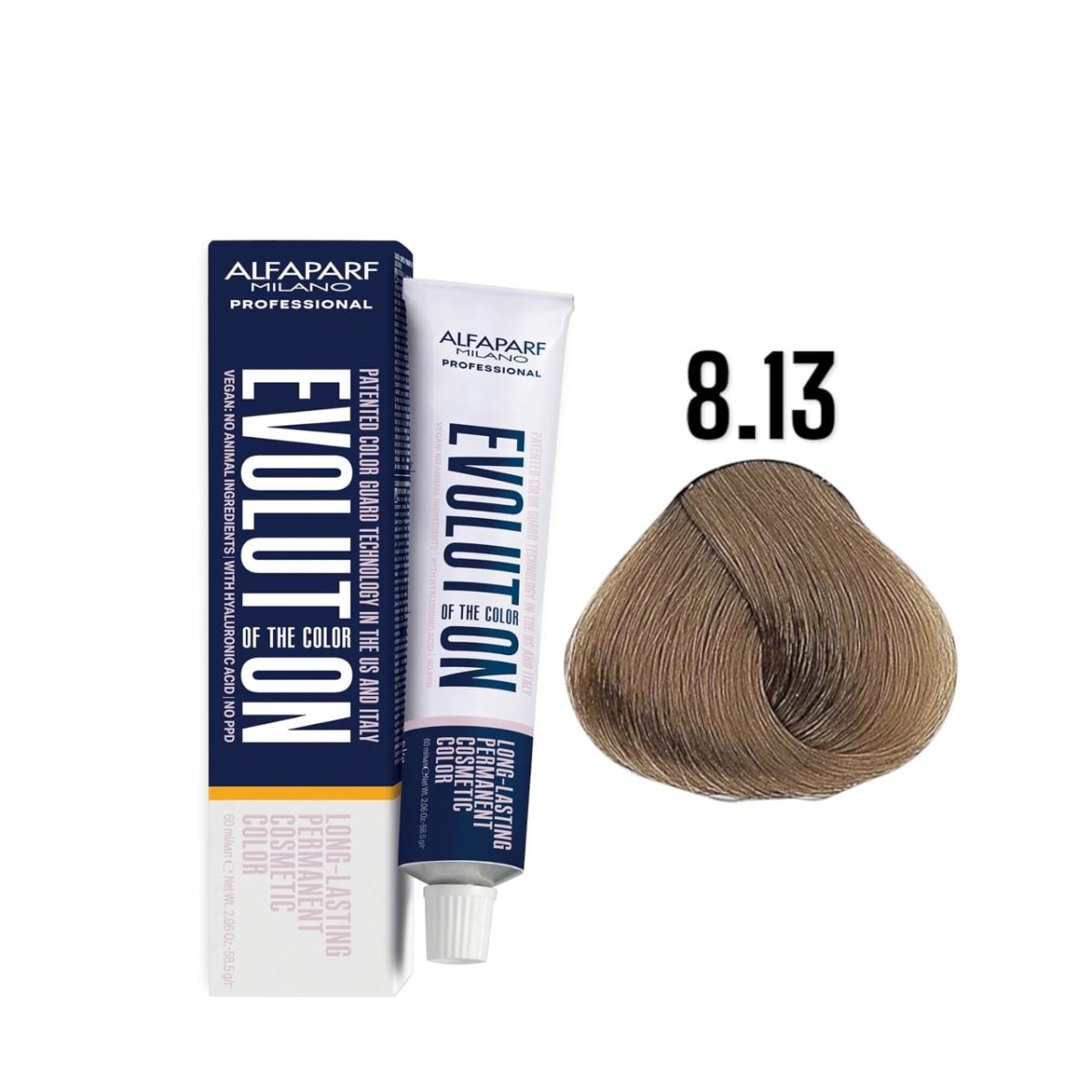 Alfaparf Evolution 8.13 Rubio Claro Ceniza Dorado Sabbia 60 ml 1