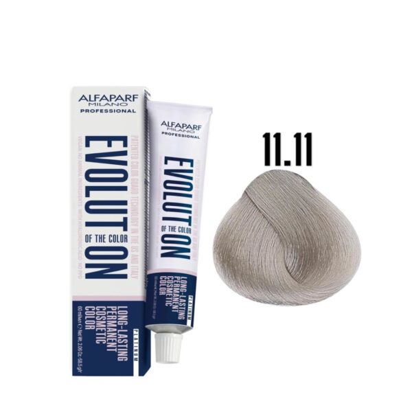 Alfaparf Evolution 11.11 Rubio Platino Ceniza Intenso Platinum 60 ml 1