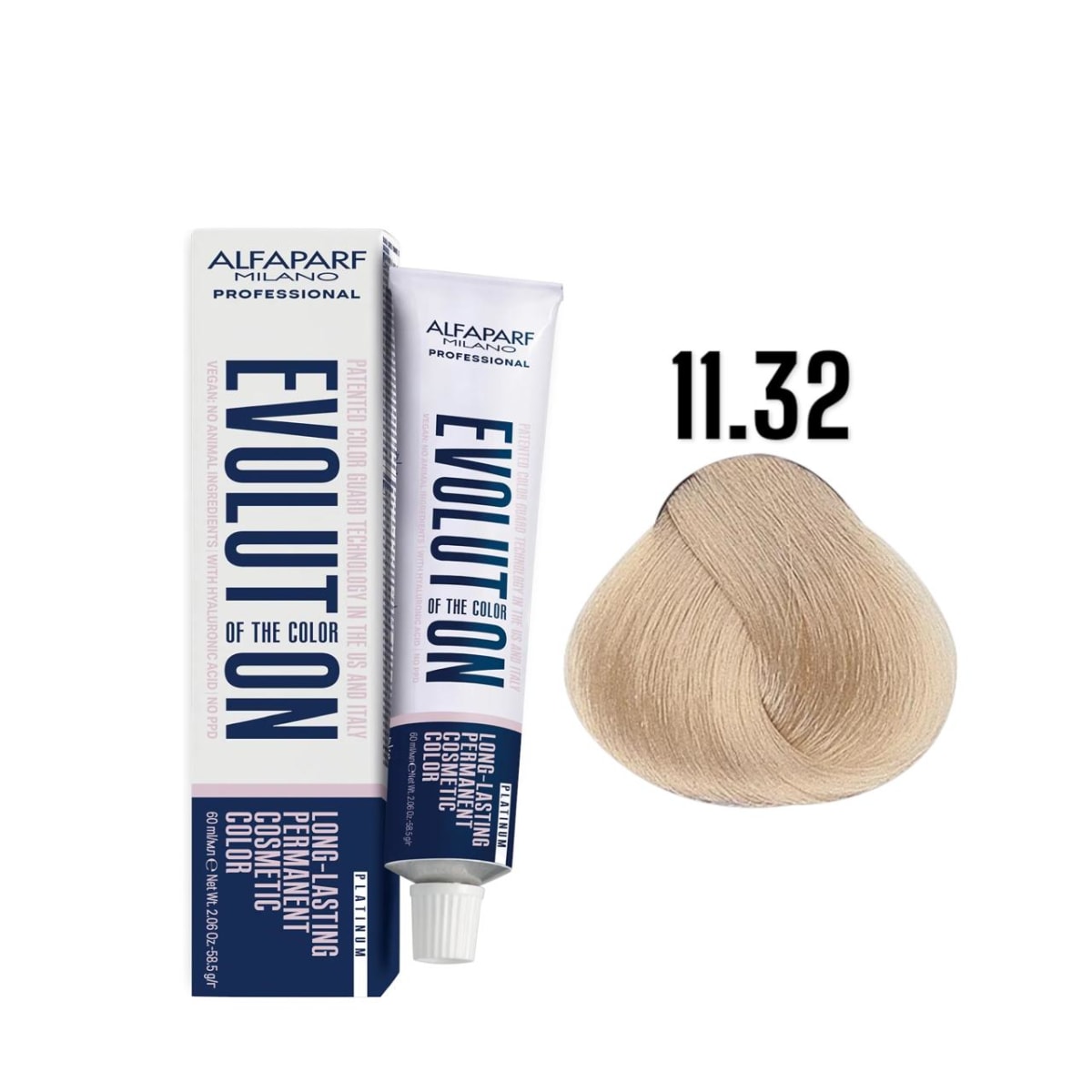 Alfaparf Evolution 11.32 Rubio Platino Dorado Irisado Platinum 60 ml 1
