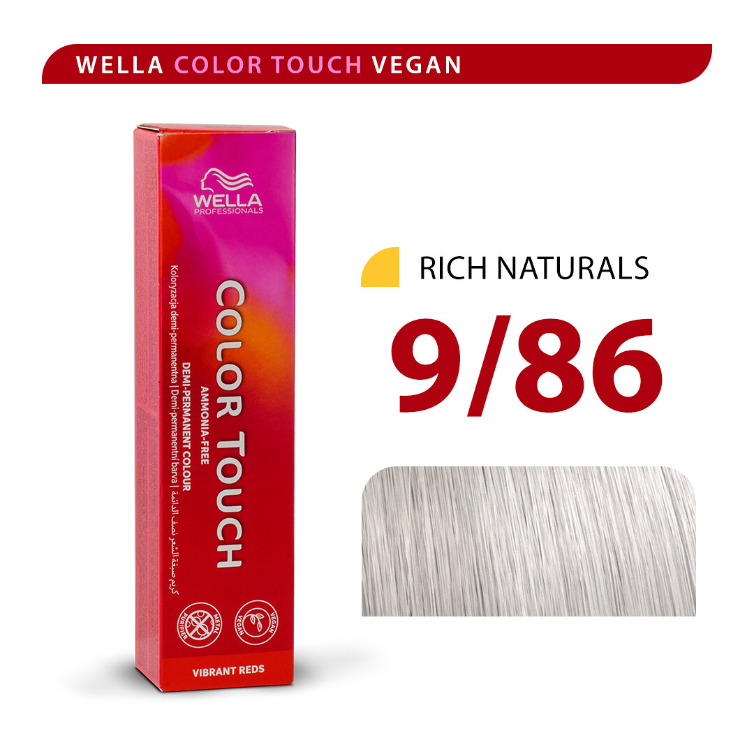 Wella Color Touch 9/86 Rubio Muy Claro Perla Violeta 60ml 1