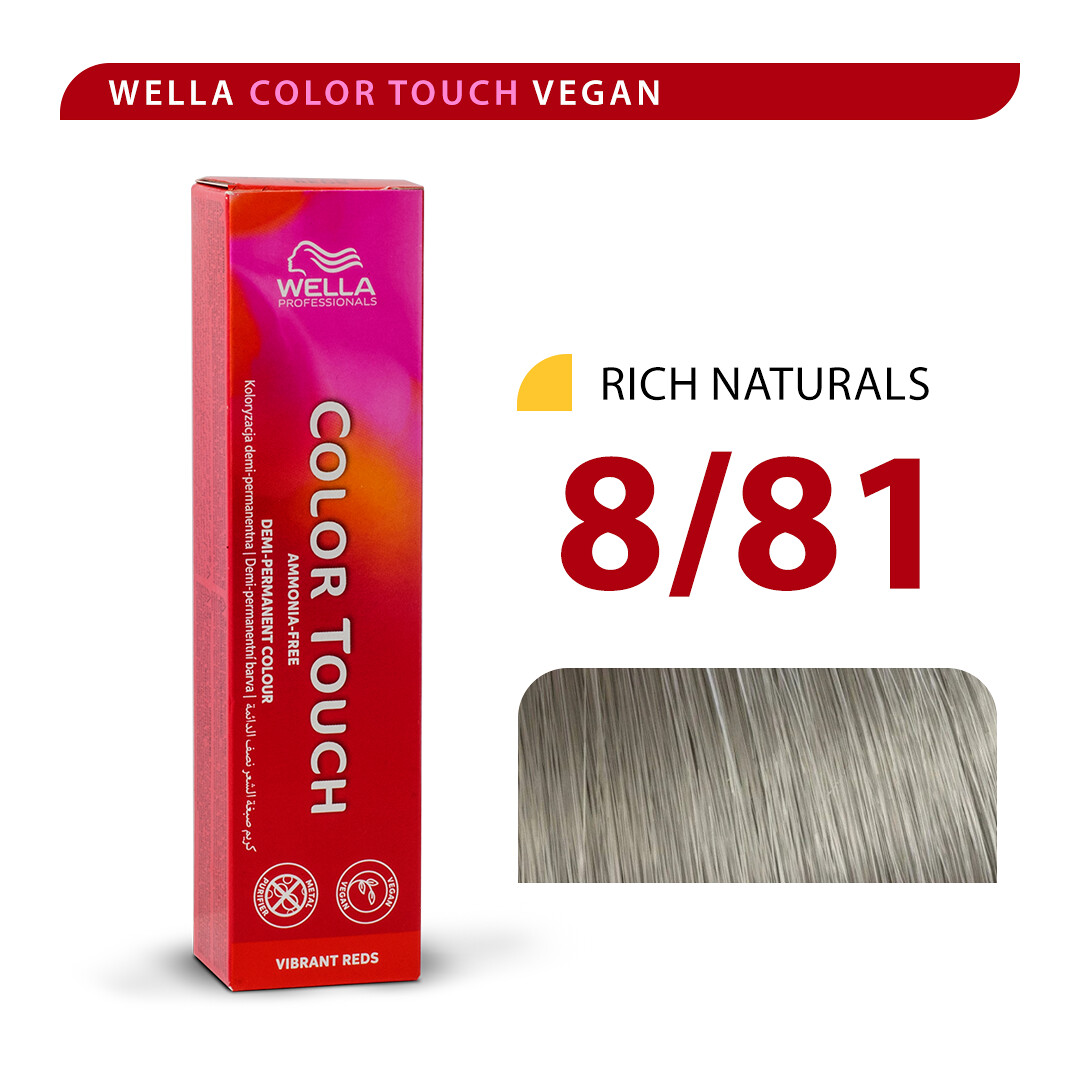Wella Color Touch 8/81 Rubio Ceniza Perlado Claro 60ml 1