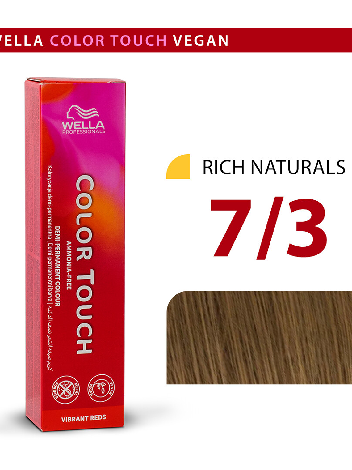 Wella Color Touch 7/3 Rubio Medio Dorado 60ml 1