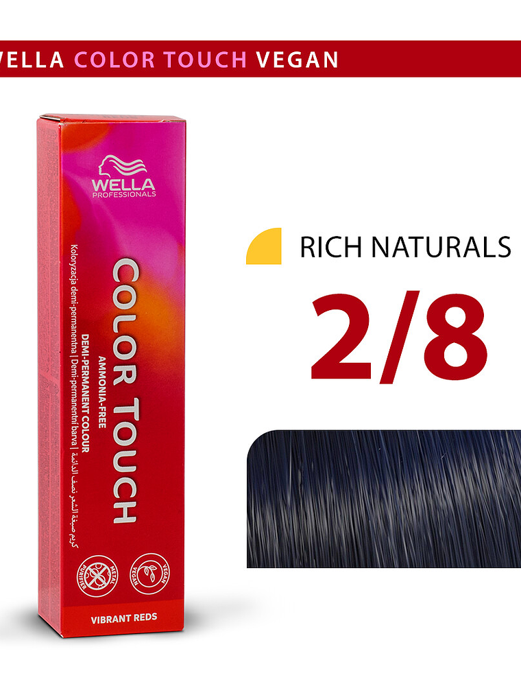 Wella Color Touch 2/8 Negro Azulado 60ml 1