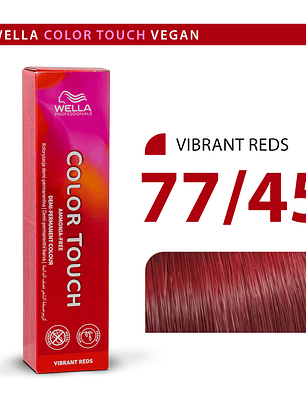 Wella Color Touch 77/45 Rubio Medio Intenso Rojo Caoba 60ml