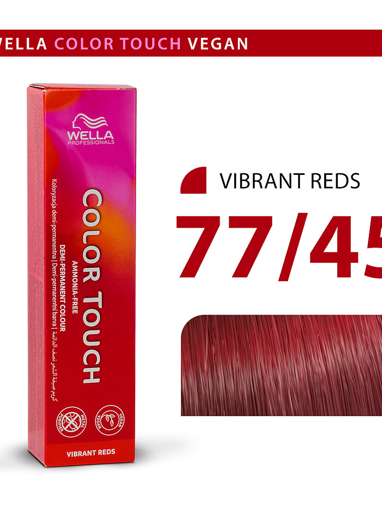 Wella Color Touch 77/45 Rubio Medio Intenso Rojo Caoba 60ml 1