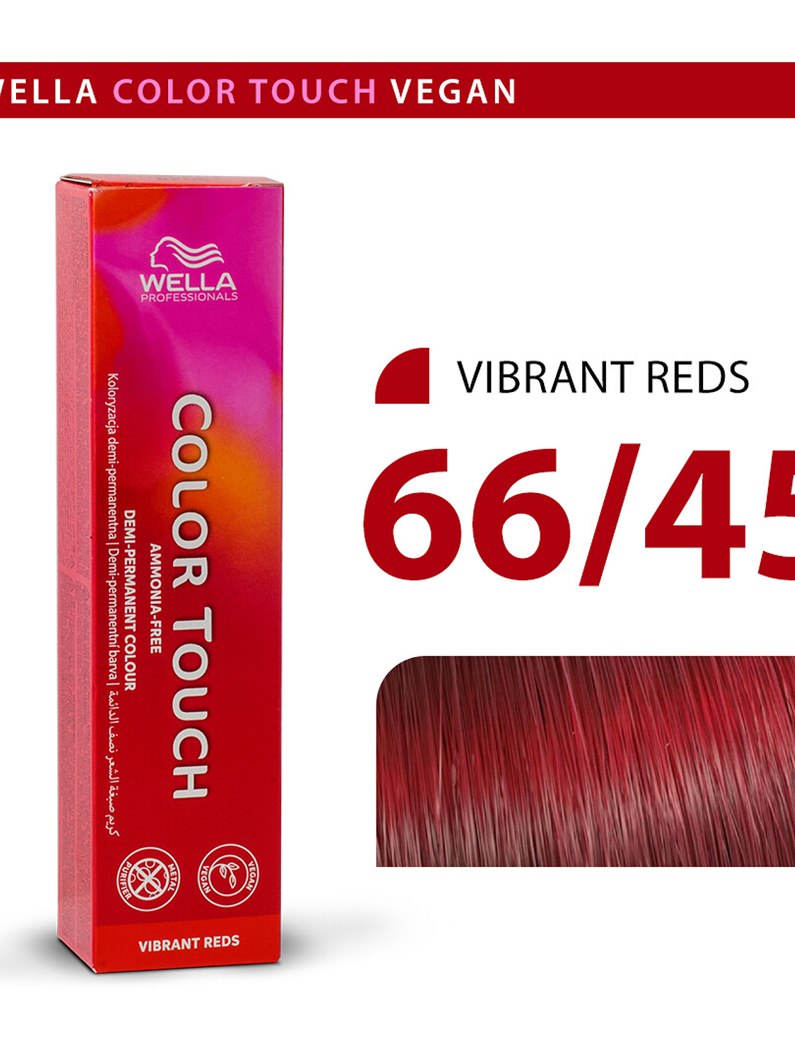 Wella Color Touch 66/45 Rubio Oscuro Intenso Rojo Caoba 60ml 1