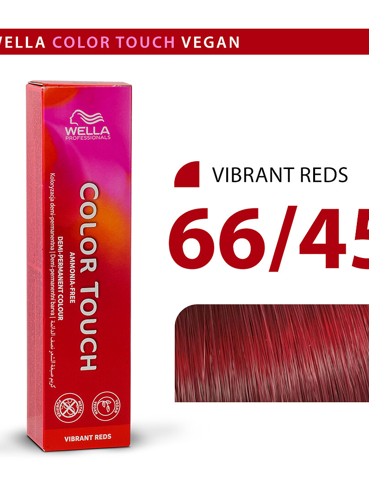 Wella Color Touch 66/45 Rubio Oscuro Intenso Rojo Caoba 60ml 1