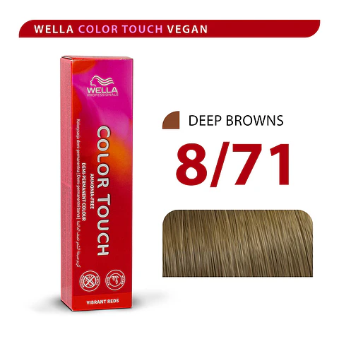 Wella Color Touch 8/71 Rubio Claro Marrón Ceniza 60ml