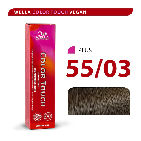 Wella Color Touch 55/03 Castaño Claro Intenso Natural Dorado 60ml