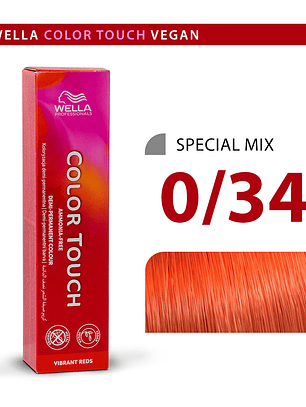 Wella Color Touch 0/34 Dorado Cobrizo 60ml