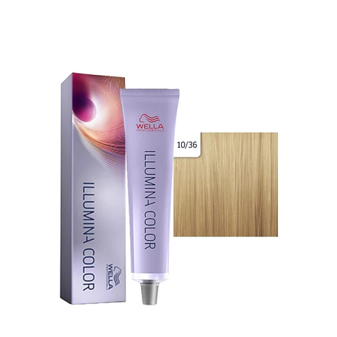 Wella Illumina Color 10/36 Rubio Ultra Claro Dorado Violeta 60ml